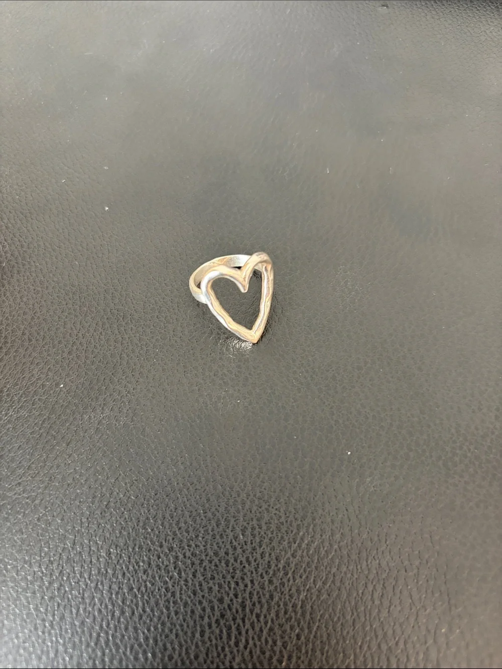 Silver Open Heart Ring - Women's Fashion Jewelry